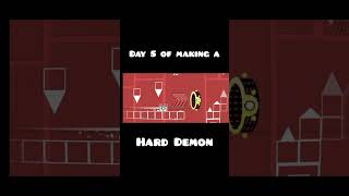 Day 5 of making a Hard Demon #geometrydash #gdupdate #gd #gaming #gdscript #gddemon #games
