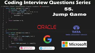 55. Jump Game | String questions | Coding Interview Questions Series