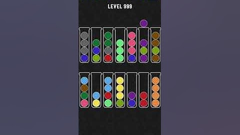 Ball sort puzzle level 999