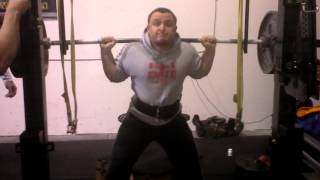 Dan Murphy - 210lb Powerlifter hits 500lbs on Parallel Box Squat!