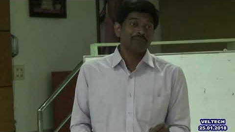 Guest Lecture on VLSI DESIGN is organised by ECE department on 25 01 2018,Venue  VEL TECH