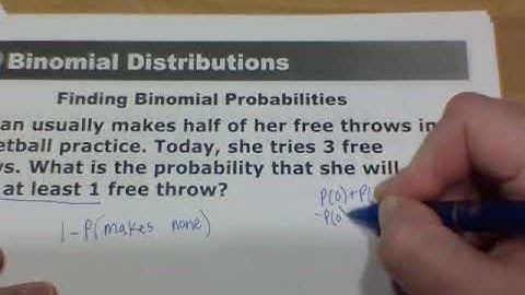 8.6 Binomial Distributions Notes - Algebra 2