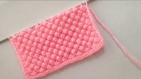 Raspberry Knitting Stitch pattern For Sweater/Blanket/Scarf