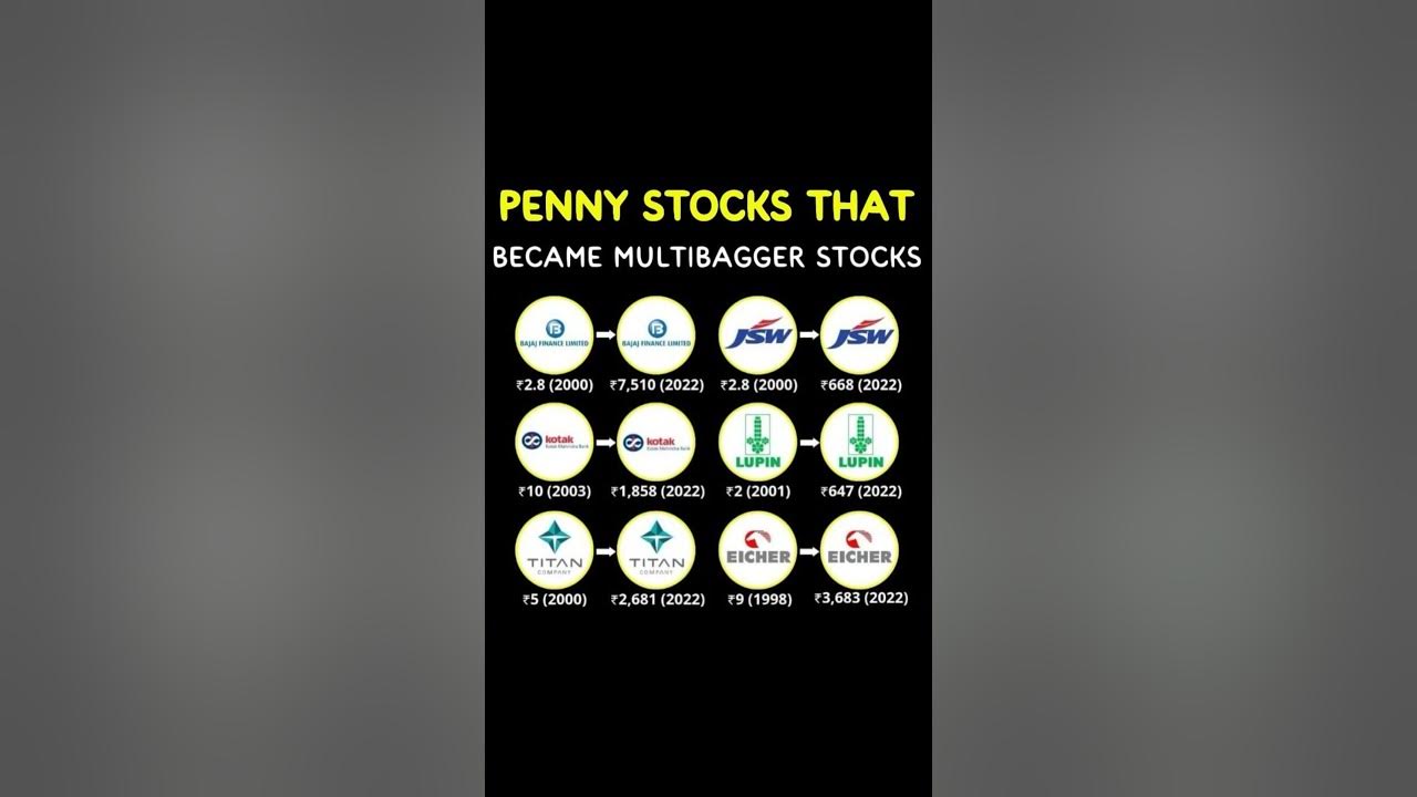 Penny Stocks that Became Multibaggers YouTube