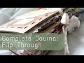 Completed junk journal flip through