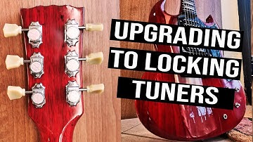 EASY Guitar Upgrade - How to install Locking Tuners