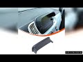 ABS Black For Fiat 500 2016-2025+Car styling Car Navigation Screen Visor Decorative Stickers Car Int