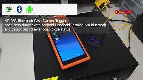 AT10B3 PLUS Bluetooth Cash Drawer Trigger detect cash drawer status via Return Code on Android