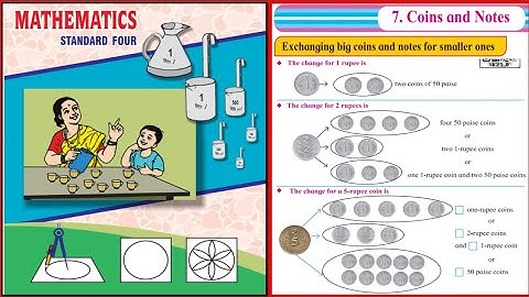 Std.4th Math ||7.Coins and Notes|| Page no.39,40