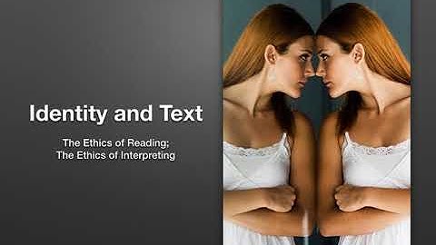 Week 2, Lecture 2: Identity and Otherness