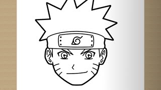 COMO DESENHAR O ROSTO SASUKE/NARUTO FÁCIL 