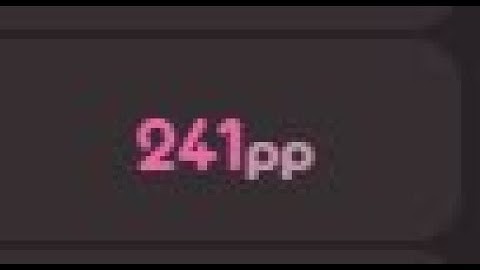 200+ pp in 30 seconds (after rework)