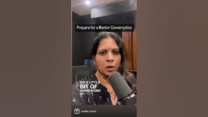 Prepare for your Mentor conversations #mentorship #careercoach #careerconversations #mentoring