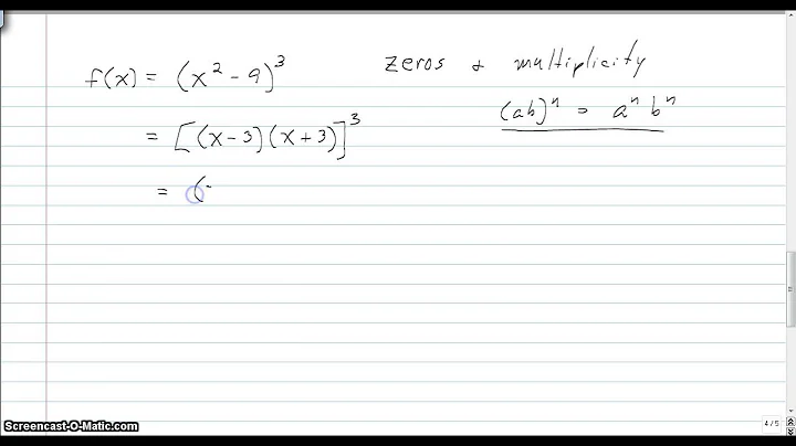 Finding the Zeros and Multiplicity of Each Zero