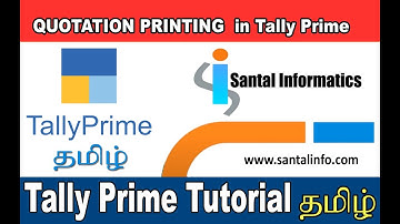 FAQ: Quotation in Tally Prime | Tally Prime in Tamil (தமிழ்)