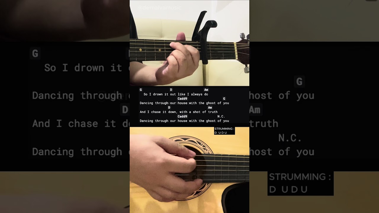 Ghost Of You - 5 Seconds OF Summer | Easy Guitar Tutorial For Beginners #guitarlesson #shorts