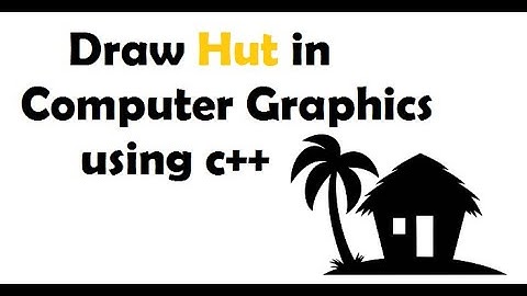 #3 Program How to draw a hut in computer graphics using c++.