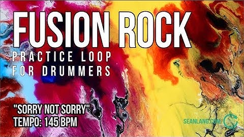Fusion Rock - Drumless Track For Drummers - "Sorry Not Sorry"