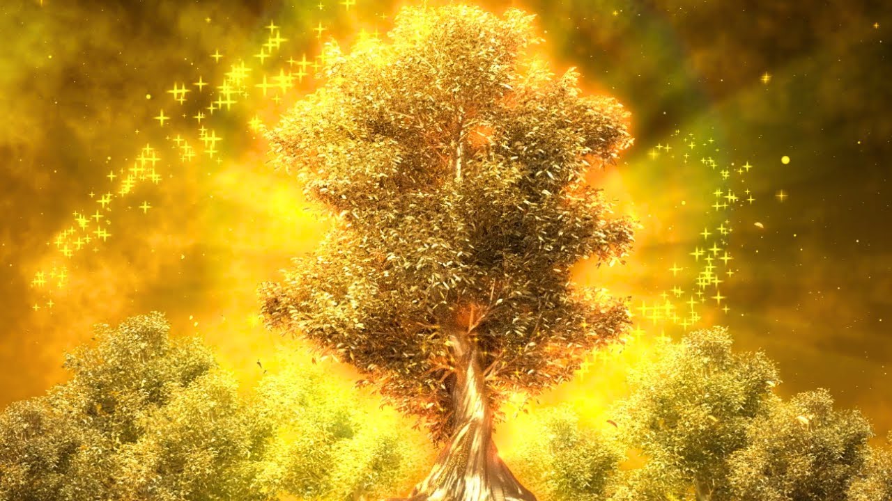 Золотое дерево золотая птица. Дерево изобилия. Дерево с золотыми яблоками. Дерево изобилия практика.
