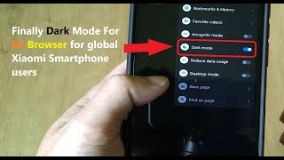 Finally Dark Mode For Mi Browser for global Xiaomi Smartphone users screenshot 3