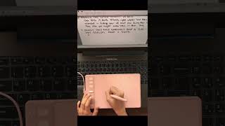 MS Word digital note taking feat. pen tablet screenshot 5