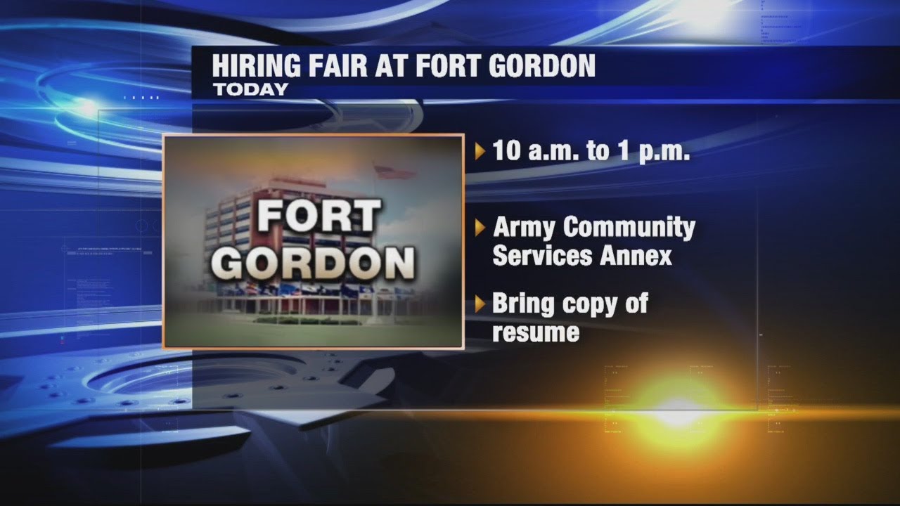 Fort Gordon Job Fair YouTube