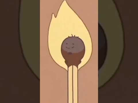 حياه الانسان تتجسد في عود كبريت