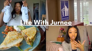 College Vlog: shopping, eating out, grad pics, talks with jurn | Life with Jurnee Ep 7