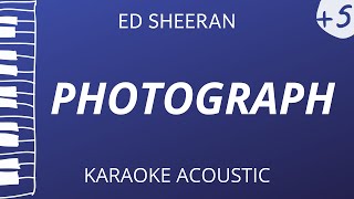 Photograph - Ed Sheeran (Acoustic Karaoke) Female Key