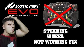 Assetto Corsa EVO Steering Wheel Not Working FIX