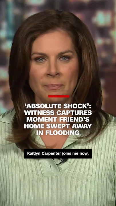 ‘Absolute shock’: Witness captures moment friend’s home swept away in flooding