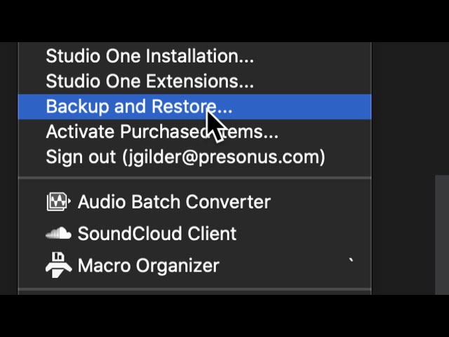 Backup & Restore (Super Helpful!) class=