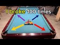 I broke 100 times to see what happens…