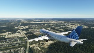 (4K) Ultra Settings / United A320 / Mexico City to Houston Texas / Microsoft Flight Simulator