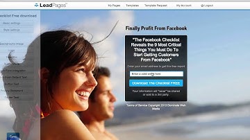 Lead Pages Landing Page Template Design Software