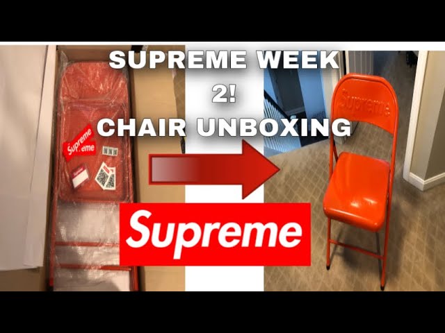 Supreme Metal Folding Chair Red