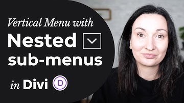 Vertical Menu with Nested Submenus [Divi Tutorial]
