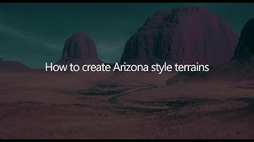 Quick overview of creating an Arizona-style terrain in Instant Terra