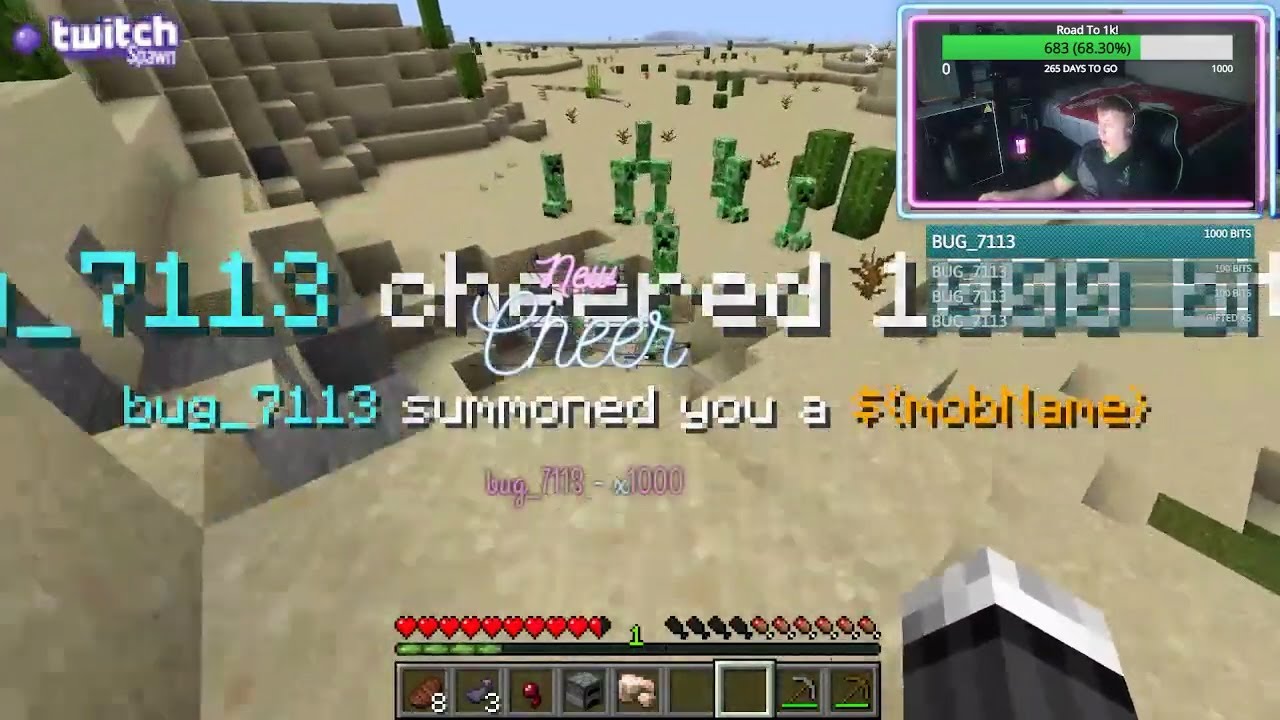 TWITCH CHAT vs. SPENCER K!!! (Twitch Spawn Mod!)