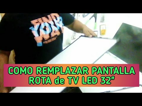 Video Como Cambiar ó Adaptar Panel de Repuesto en TV LED de... - youtube