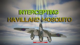BF-109 fighters intercept Havilland Mosquito - IL-2BOS | Cinematic