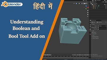 Blender | Understanding Boolean and Bool tool | Hindi, Easy |
