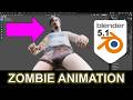 Blender 5.1 Zombie Animation Tutorial | Create, Rig & Animate Zombie (Fuse + Mixamo Workflow)