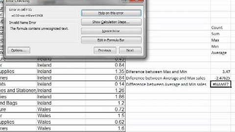 AM 4521 Trace precedents and dependants Microsoft Excel 2007 ECDL Adv ITQ3