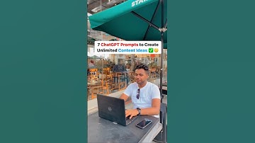 7 ChatGPT Prompts to Create Unlimited Content Ideas ✅