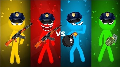 21 - Stickman Party - Tournament Mode 1 2 3 4 Players Random - MiniGames Gameplay