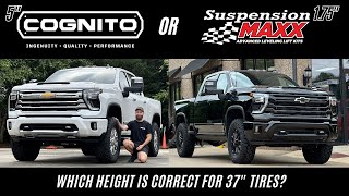 2025 Chevrolet Silverado 2500 High Country Level Kit Lift Kit Comparison On 37 Tires