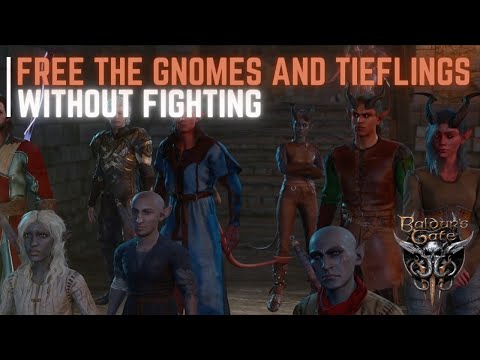 EASY Guide Free the Gnomes and Tieflings from Moonrise Towers, No Combat - Baldur's Gate 3