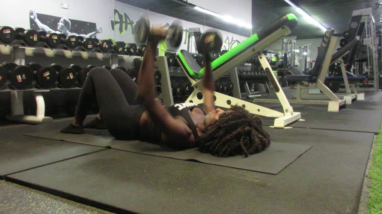 Lying Chest Press With Rotation - YouTube