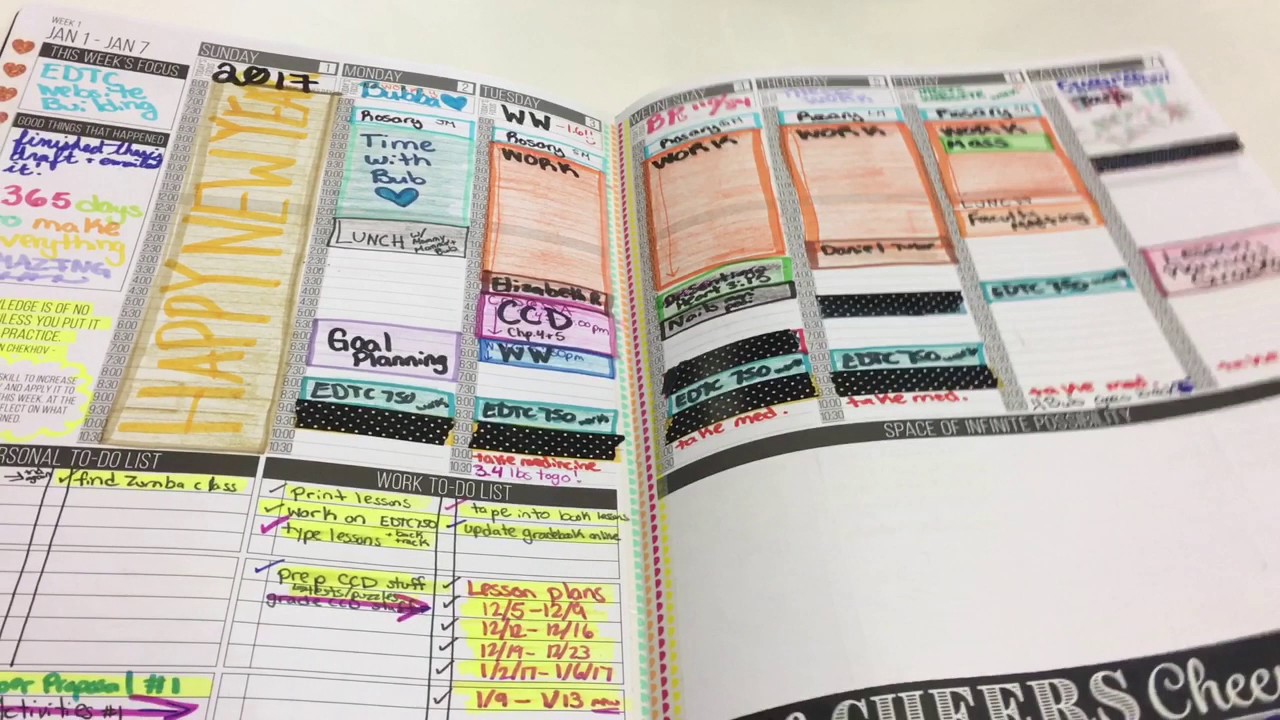 Plan with MePassion Planner Dated 2017 Review Timeless Black YouTube